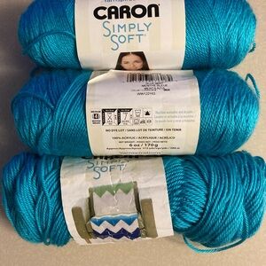 Caron Simply Soft Yarn in Blue Mint
